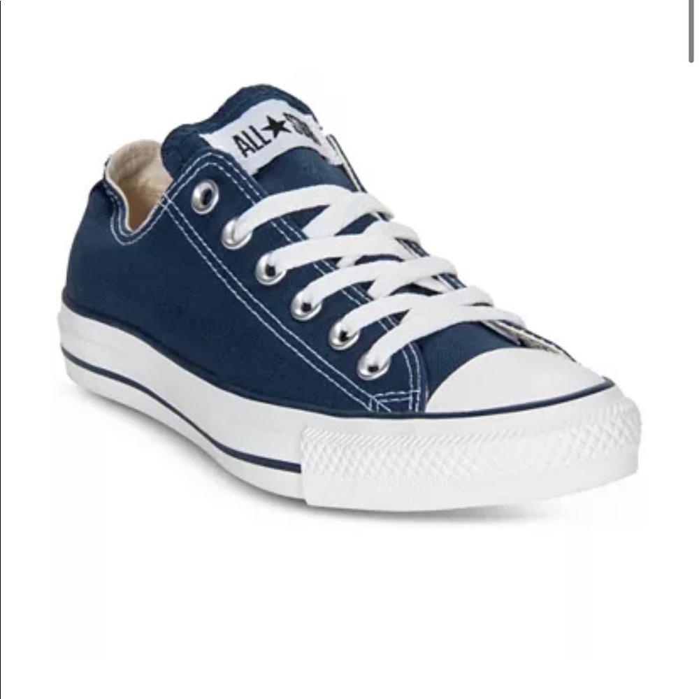 Converse Navy Blue Low-Tops